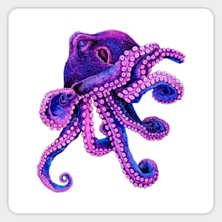 Lady Octopus Watercolor Sticker